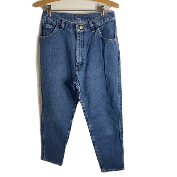 Vintage Wrangler High Rise Waist Mom Jeans Sz 10 Blue 90s - Picture 1 of 6